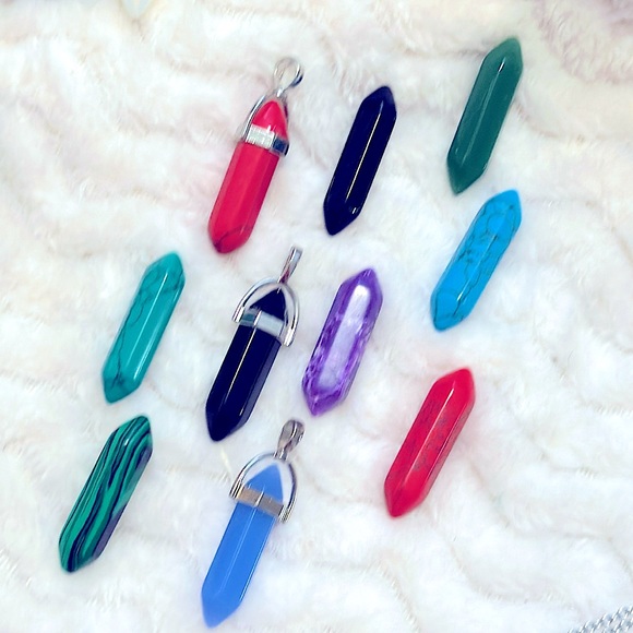 NEW: Soul Embellishment’s Silver Natural Healing Crystals 23” Silver Necklaces - Picture 9 of 16